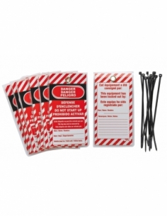 Set di 10 cartellini di pericolo “Vietato inserire”, FR/EN/ES – THIRARD