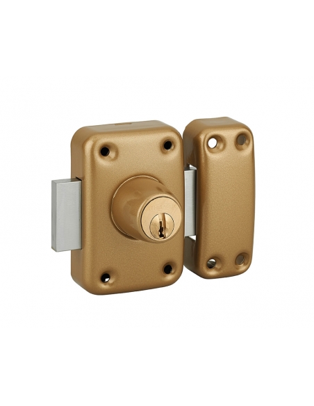Chiavistello CAPITAL senza cilindro esterno, epossidico oro, 3 chiavi – THIRARD