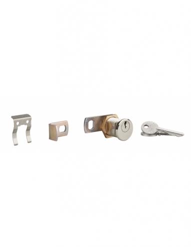 Serratura a camma in ottone, spessore max 23 mm, 3 chiavi – THIRARD