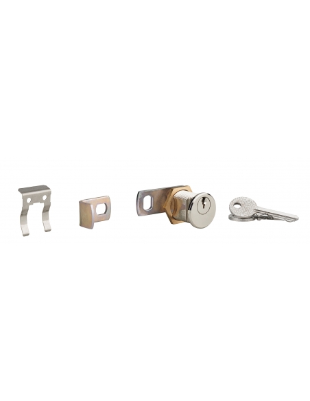 Serratura a camma in ottone, spessore max 23 mm, 3 chiavi – THIRARD