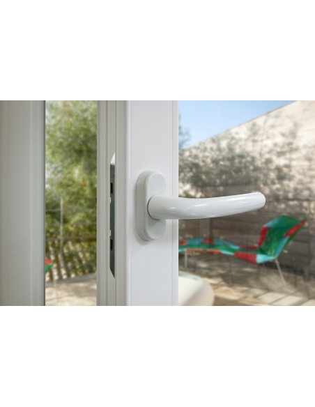 Maniglia per finestra laccata bianca, quadro 7 x 35 mm – THIRARD