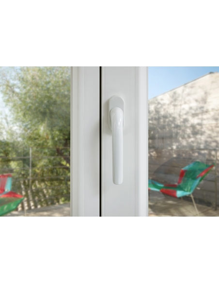 Maniglia per finestra laccata bianca, quadro 7 x 35 mm – THIRARD