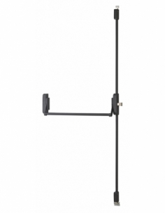 Serratura antipanico a 3 punti alto e basso, reversibile, nera, porta max 1150 mm – THIRARD
