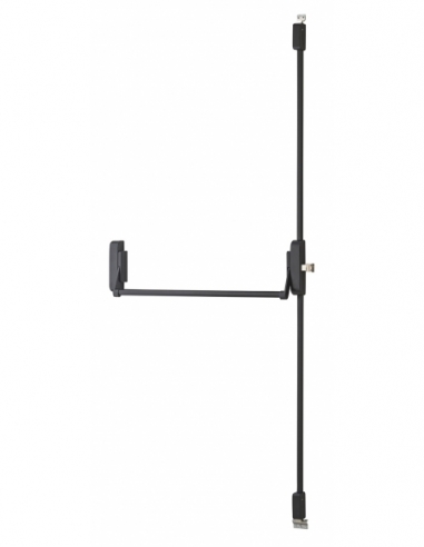 Serratura antipanico a 3 punti alto e basso, reversibile, nera, porta max 1150 mm – THIRARD