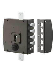 Serratura triplice 3 punti per cilindro europeo 154 x 140 mm, destra – THIRARD