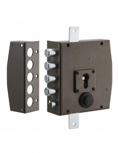 Serratura triplice 3 punti per cilindro europeo 154 x 140 mm, sinistra – THIRARD
