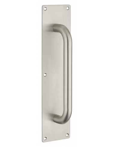 Maniglia di traino in acciaio inox 304 satinato con placca 300x75 mm - THIRARD