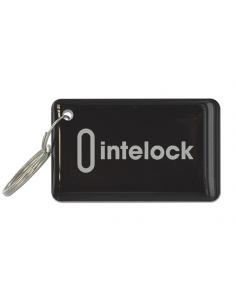 Tesserino Badge nero Intelock con anello portachiavi - INTELOCK