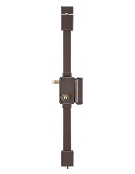 Serratura BELUGA marrone HG5 con tirante 75 x 130 mm, destra, 4 chiavi – THIRARD