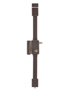 Serratura BELUGA marrone HG5 con tirante 75 x 130 mm, sinistra, 4 chiavi – THIRARD