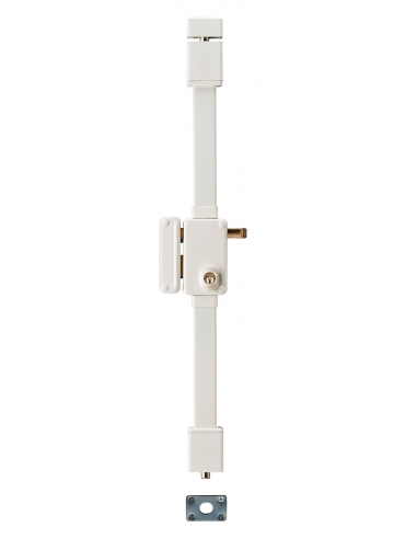 Serratura BELUGA bianca HG5 con tirante 75 x 130 mm, sinistra, 4 chiavi – THIRARD