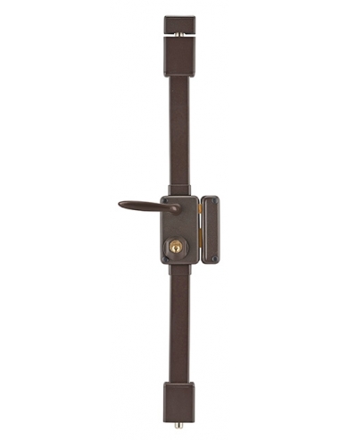 Serratura BELUGA marrone HG5 con quadro maniglia 75 x 130 mm, destra, 4 chiavi – THIRARD