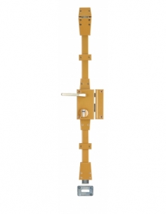 Serratura applicata CARENE con linguetta, destra, triplice 3 punti, 30x65 mm, asse 45 mm, bronzo, 4 chiavi - thirard - THIRARD