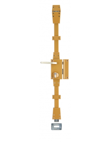 Serratura CARENE da applicare 3 punti 30 x 65 mm, asse 45 mm, destra, bronzo, 4 chiavi – THIRARD
