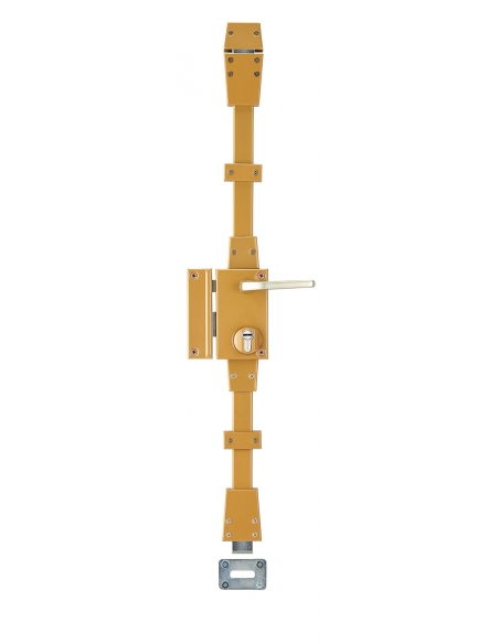 Serratura CARENE da applicare 3 punti 30 x 65 mm, asse 45 mm, sinistra, bronzo, 4 chiavi – THIRARD