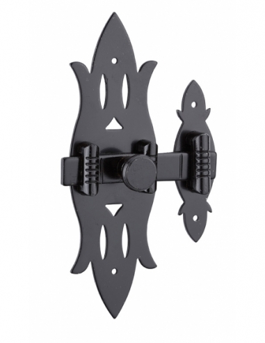 Chiavistello per mobile rustico in ferro nero 40 x 130 mm – THIRARD