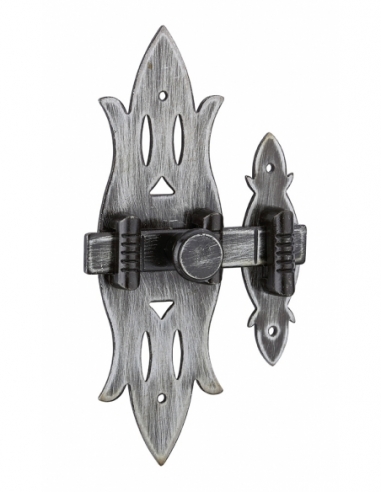 Chiavistello per mobile rustico in ferro patinato 40 x 130 mm – THIRARD