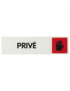 Targa segnaletica adesiva 170 x 45 mm “Privato” – THIRARD