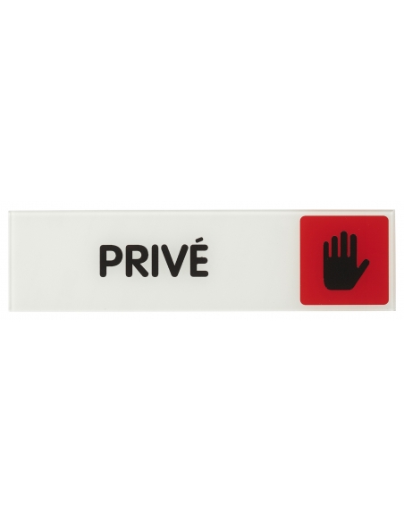 Targa segnaletica adesiva 170 x 45 mm “Privato” – THIRARD