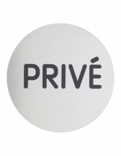 Targa segnaletica adesiva Ø 80 mm “Privato” – THIRARD