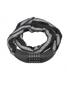 Antifurto Biker con catena a maglia quadra 6 mm, lunghezza 0,90 m, combinazione modificabile – THIRARD