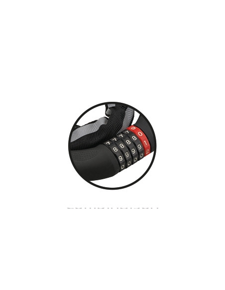 Vista aggiuntiva 4 di Antifurto Biker con catena a maglia quadra 6 mm, lunghezza 0,90 m, combinazione modificabile – THIRARD