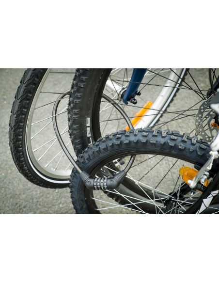 Vista aggiuntiva 1 di Antifurto a cavo Ø 10 mm, lunghezza 0,65 m, combinazione modificabile – THIRARD
