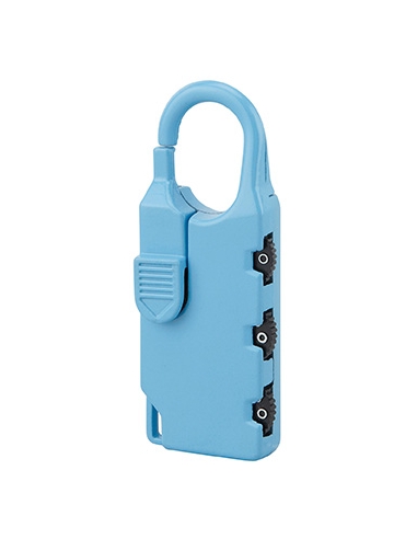 Lucchetto a combinazione rettangolare Nomad, 3 cifre, interno, arco in acciaio, 30 mm – THIRARD