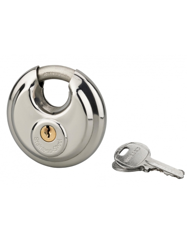 Lucchetto ASTRA 70 mm con arco in acciaio inox, 2 chiavi – THIRARD