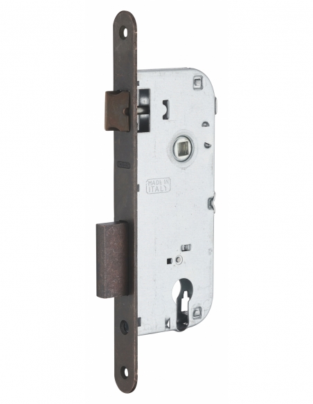Cassa serratura per cilindro europeo, asse 40 mm, interasse 90 mm, frontale bronzo – THIRARD