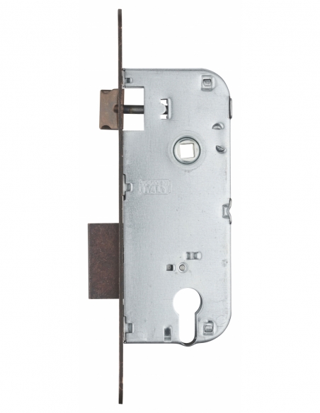 Cassa serratura per cilindro europeo, asse 40 mm, interasse 90 mm, frontale bronzo – THIRARD