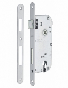 Cassa serratura per cilindro europeo, asse 40 mm, interasse 90 mm, frontale cromato – THIRARD