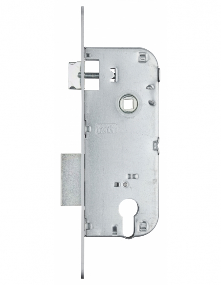 Cassa serratura per cilindro europeo, asse 40 mm, interasse 90 mm, frontale cromato – THIRARD