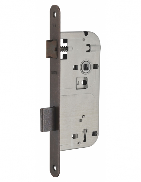 Vista aggiuntiva 2 di Serratura patent versione BR, asse 50 mm, interasse 90 mm, frontale bronzo, 1 chiave – THIRARD