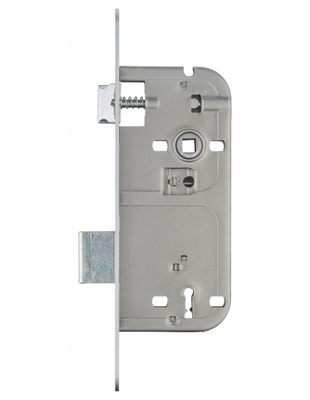 Serratura patent versione BR, asse 45 mm, interasse 90 mm, frontale cromato opaco, 1 chiave – THIRARD