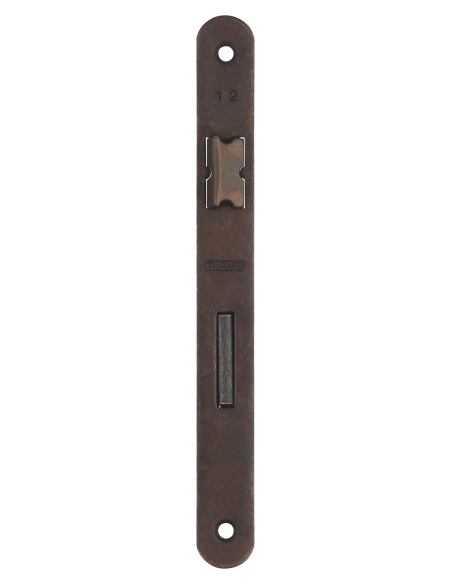 Serratura patent versione BR, asse 45 mm, interasse 70 mm, frontale bronzo, 1 chiave – THIRARD
