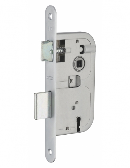 Vista aggiuntiva 2 di Serratura patent versione BR, asse 40 mm, interasse 70 mm, frontale cromato opaco, 1 chiave – THIRARD