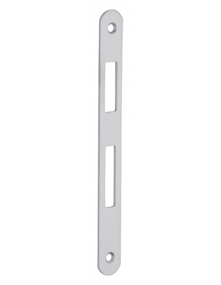 Serratura Patent da incasso 70mm x 45mm, reversibile, piastra tonda, richiamo 1/2 giro 1 chiave, cromo opaco - THIRARD