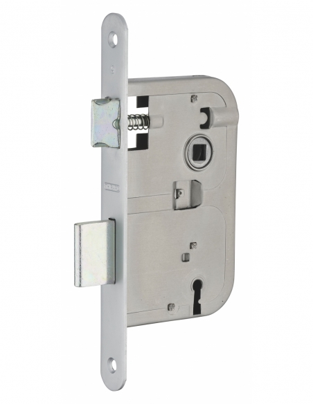 Serratura patent versione BR, asse 50 mm, interasse 70 mm, frontale cromato opaco, 1 chiave – THIRARD