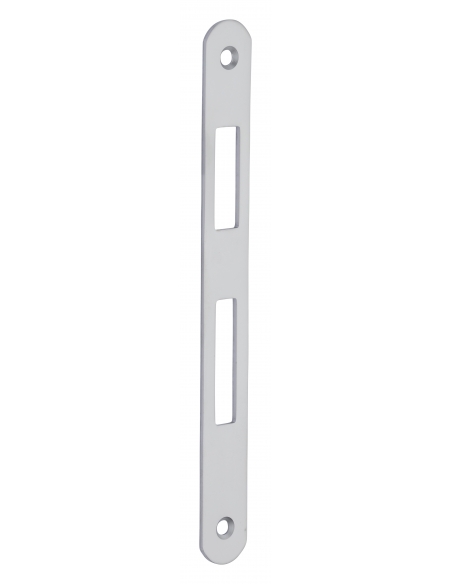 Serratura Patent da incasso 70mm x 50mm, reversibile, piastra tonda, richiamo 1/2 giro 1 chiave, cromo opaco - THIRARD