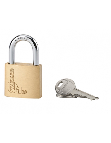 Lucchetto 30 mm con arco in acciaio, 2 chiavi – THIRARD