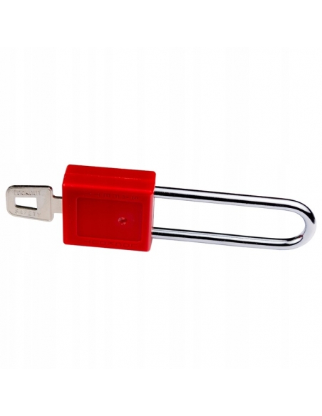 Vista aggiuntiva 5 di Lucchetto con arco in acciaio Ø 6 x 76 mm, rosso – THIRARD