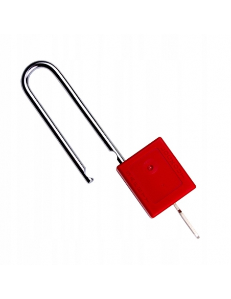 Lucchetto 40 mm con arco in acciaio 6 X 76 mm ROSSO, Lockout Tagout LOTO - THIRARD