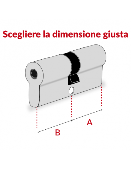 Cilindro europeo per serratura a pomolo Surveyor, 31x31mm, ottone, anti-sfilamento, 4 chiavi - THIRARD