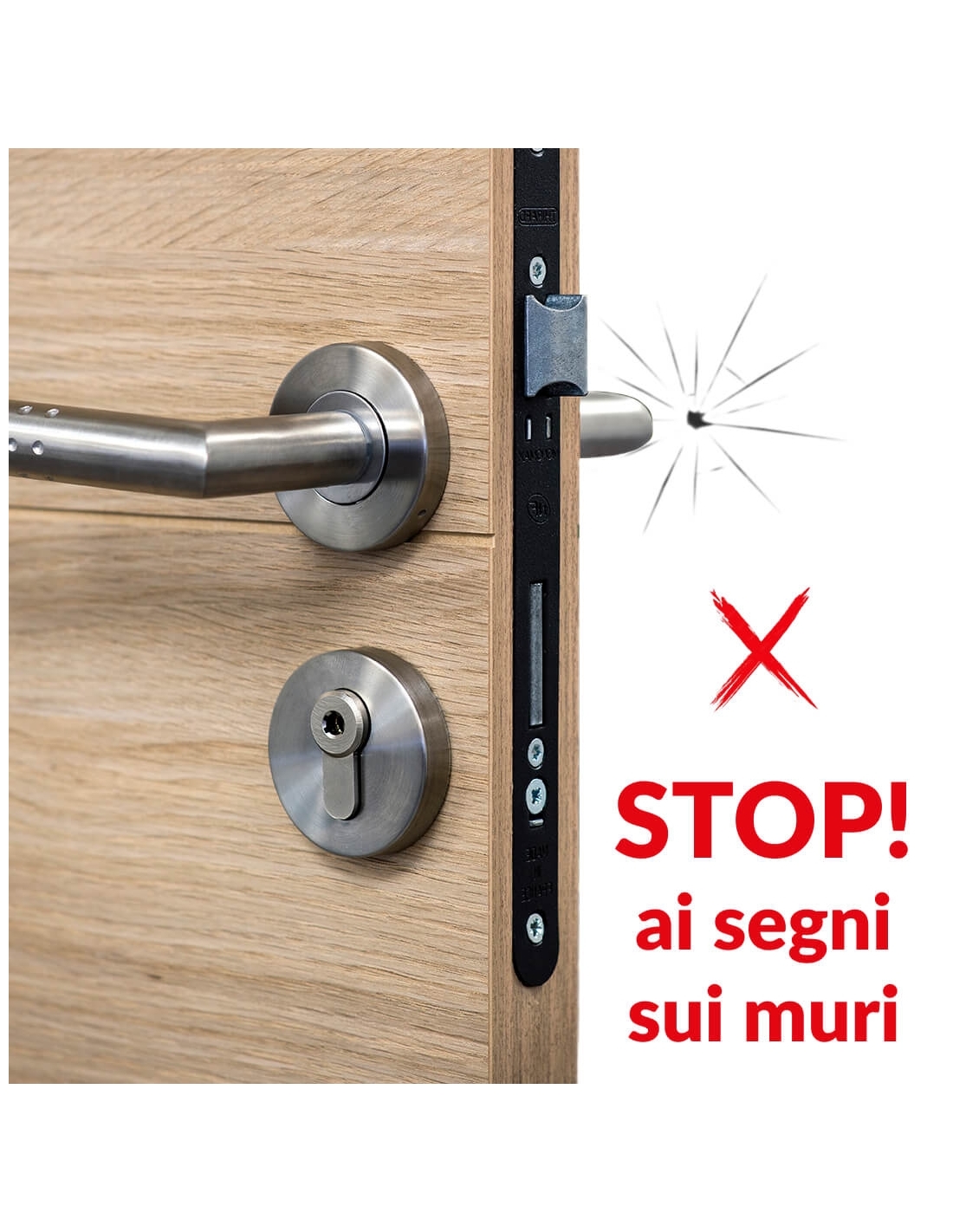 Ferma porta da pavimento in legno adesivo con magnete fermaporta magnetico  27,5g blocca porta 47x24