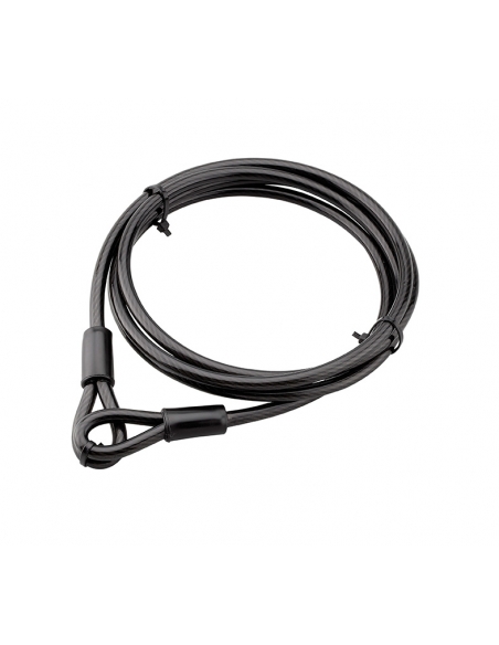 Vista aggiuntiva 2 di Cavo antifurto TWISTY Ø 8 mm, lunghezza 2 m, acciaio rivestito in PVC – THIRARD
