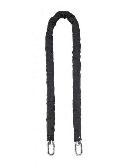 Vista aggiuntiva 2 di Catena antifurto LOOPS Ø 10 mm, lunghezza 1,5 m, acciaio cementato con rivestimento in nylon, nera