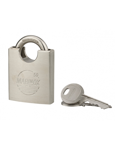 Lucchetto MARINOX 50 mm in acciaio inox nautico, 2 chiavi – THIRARD