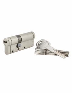 Cilindro europeo TRAFIC 12 30 x 50 mm nichelato, 5 chiavi – THIRARD