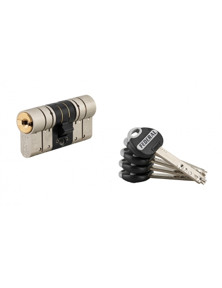 Cilindro europeo FEDERAL 2 32 x 32 mm, 5 chiavi – THIRARD